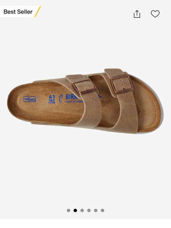 Birkenstock sandals - 6-6.5 (EU 37) narrow - Arizona Soft Footbed-oiled leather main image 7